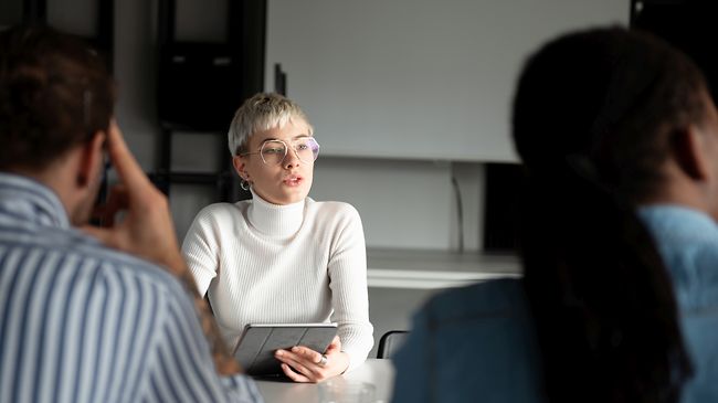 Unternehmensberatung junge Frau
