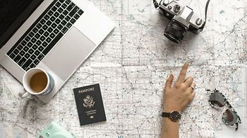 Urlaub Reise Karte Sabbatical Route
