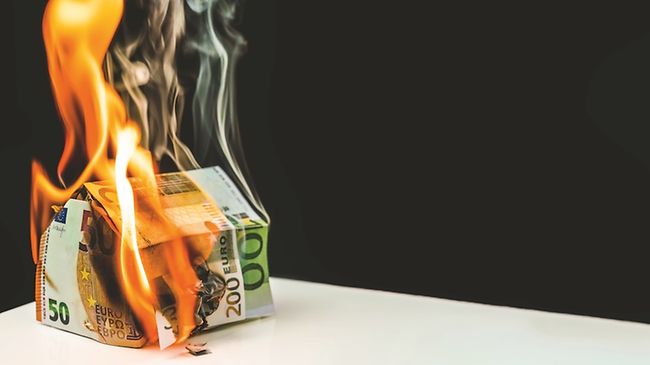 Verbranntes Geld