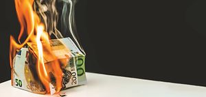 Verbranntes Geld