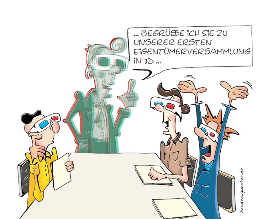 Verwalter-Cartoon