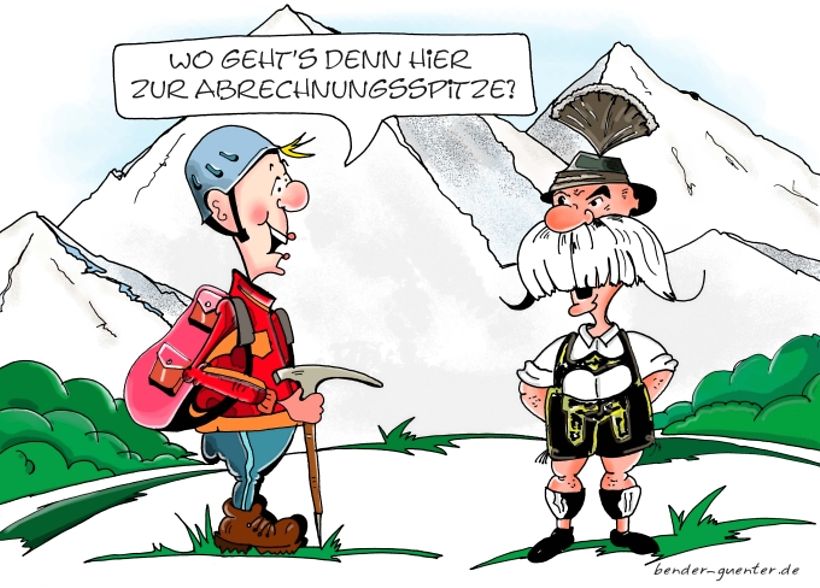 Verwalter-Cartoon