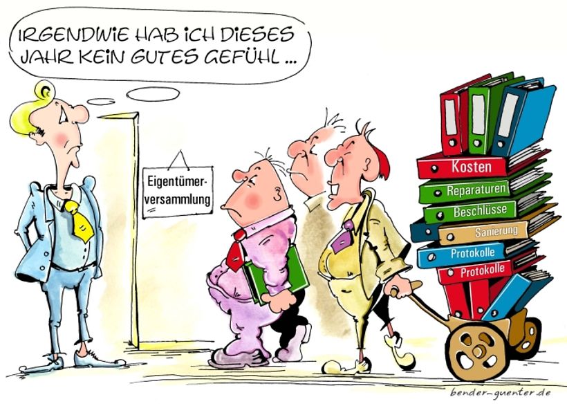 Verwalter-Cartoon