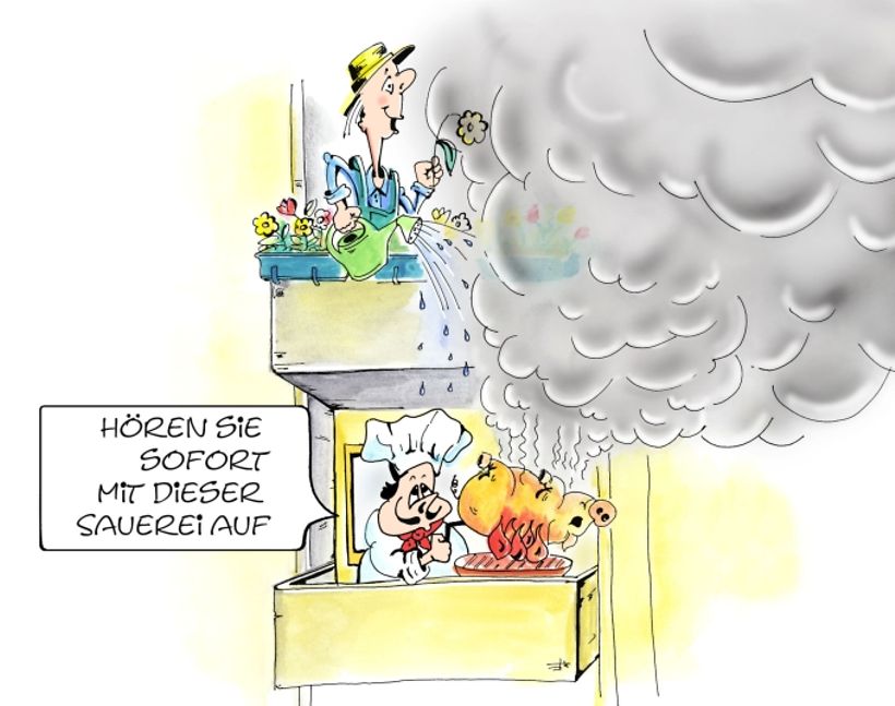 Verwalter-Cartoon