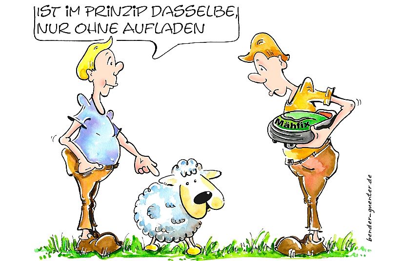 Verwalter-Cartoon