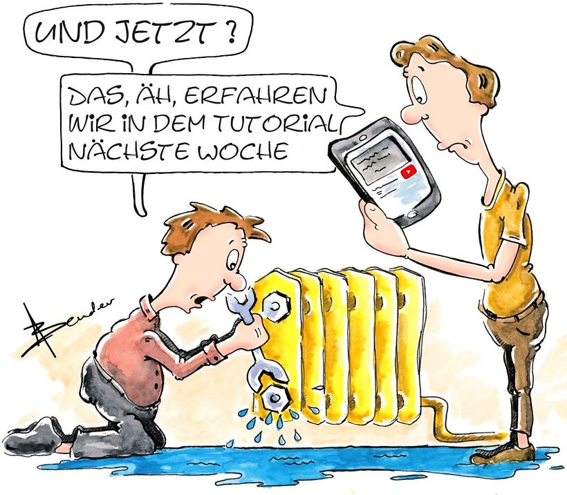 Verwalter-Cartoon