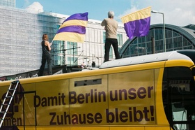 "Deutsche Wohnen & Co enteignen" Kampagnen-Bus