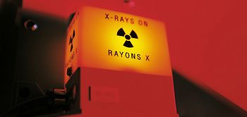 Warnanzeige x-rays on