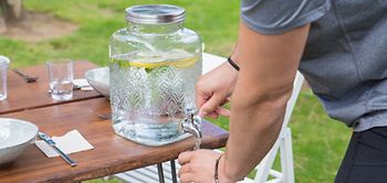 Wasserspender Getränkespender Wasser Party Garten Sommer