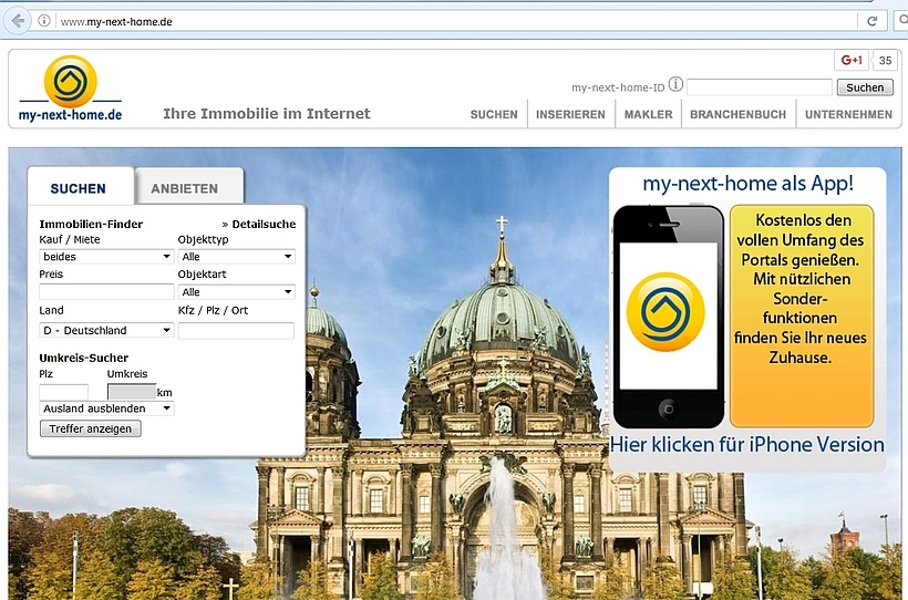 Website my-next-home.de
