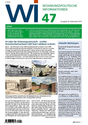 Wohnungspolitische Informationen 47/2014 | Wohnungspolitische Information