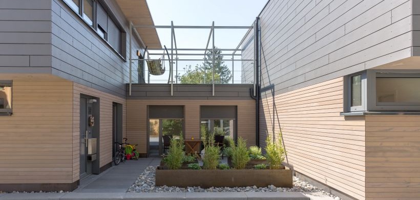 Wobak-Reihenhaus Innenhof 