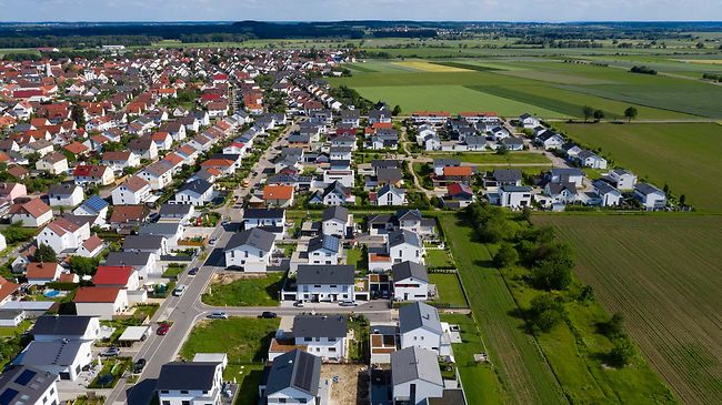wohnumfeld_einfamilienhaus_Siedlung_Luftaufnahme