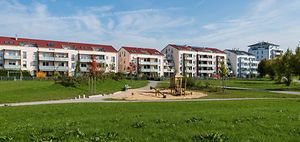 wohnumfeld_Neubau_Quartier_Spielplatz