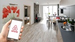 Wohnung Hand Smartphone Airbnb