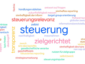 Worldcloud Expertenbefragung Reporting & Analytics