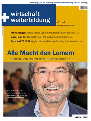 wirtschaft + weiterbildung Ausgabe 4/2016 | wirtschaft & weiterbildung