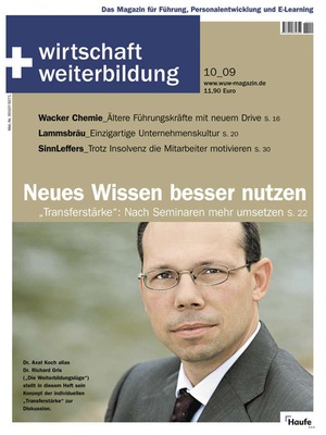 wirtschaft + weiterbildung Ausgabe 10/2009 | wirtschaft & weiterbildung