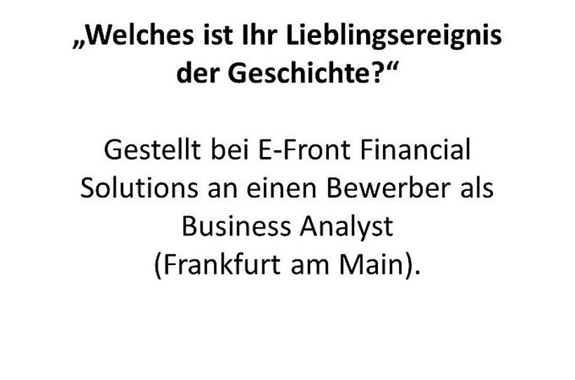 Zehn schwierigste Interviewfragen - Frage 5