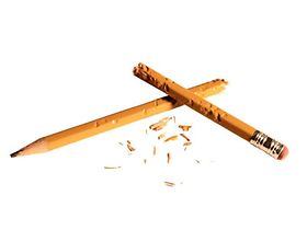 Zerbrochener Bleistift